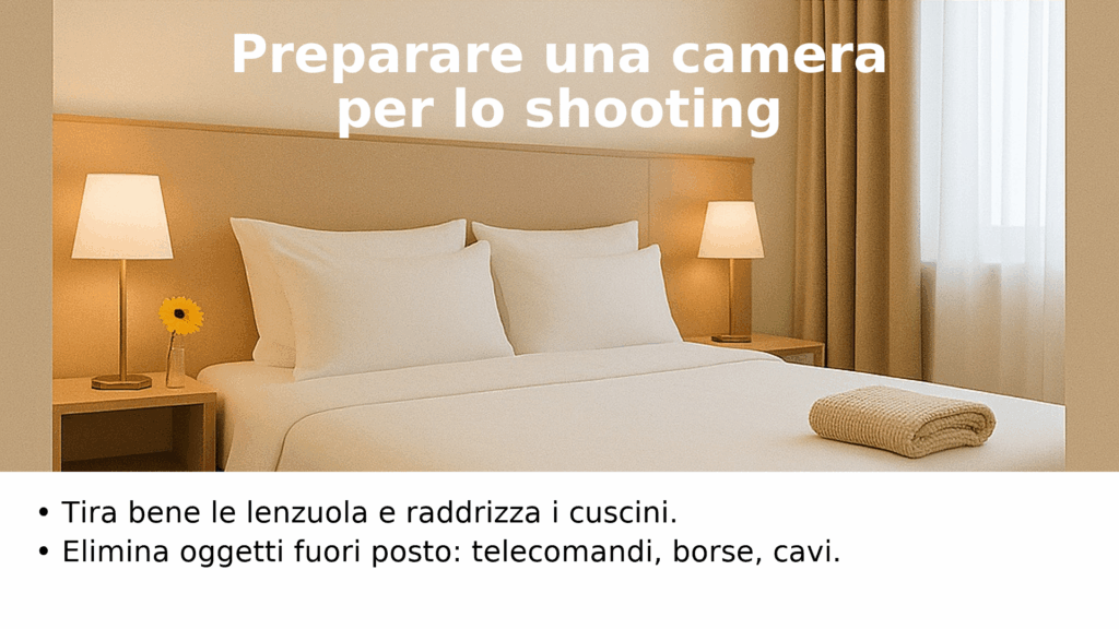 Preparare una camera per il fotografo – guida pratica per hotel e B&B